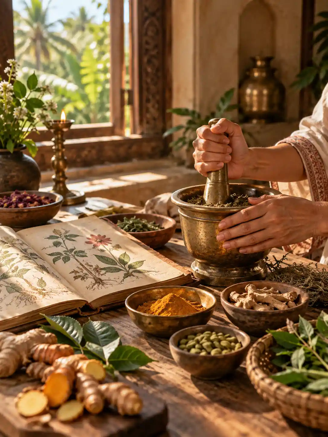 A quiet landscape from Lucero's journey into Ayurveda