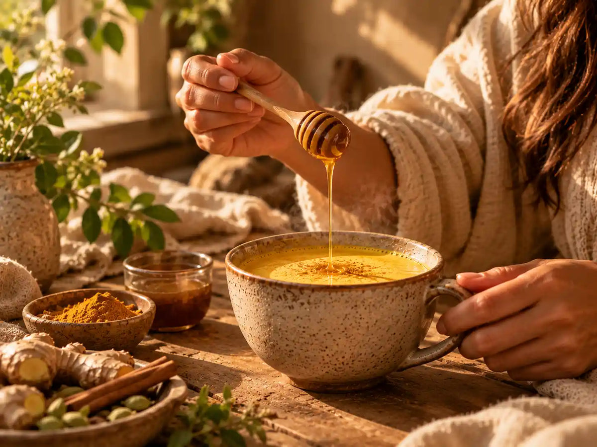 Sweeten & Enjoy Golden Moon Vata Golden Milk preparation